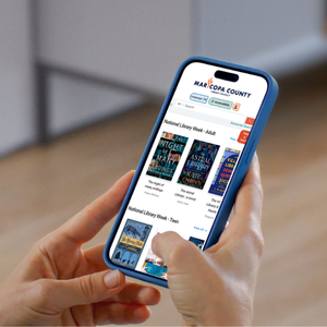 Hands holding smartphone